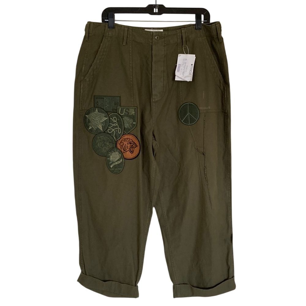 Sun + Stone Ouigi Theodore Men's Utility Pants 34 Army Green